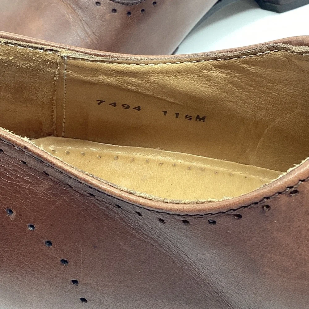 Mercanti Fiorentini Leather Cap Toe Oxford Dress Shoes Mens 11.5 Heritage